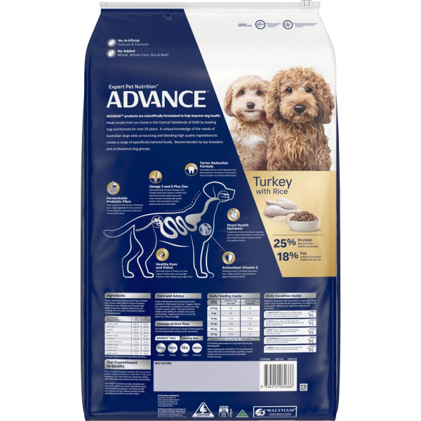 Advance – Adult Dog – Small Oodles – Turkey with Rice