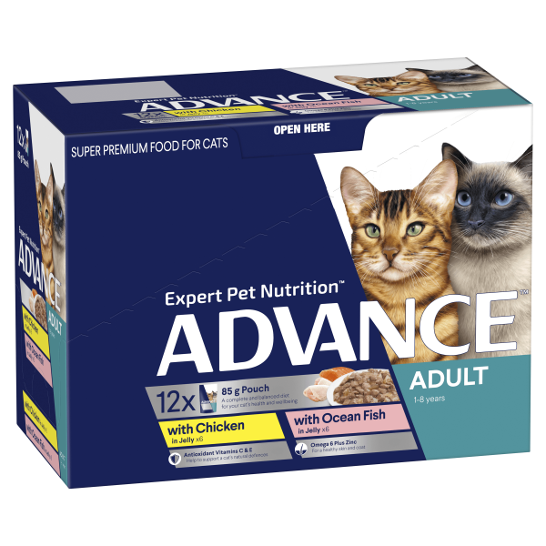 ADVANCE Adult Cat Pouches – Multipack 12x85g