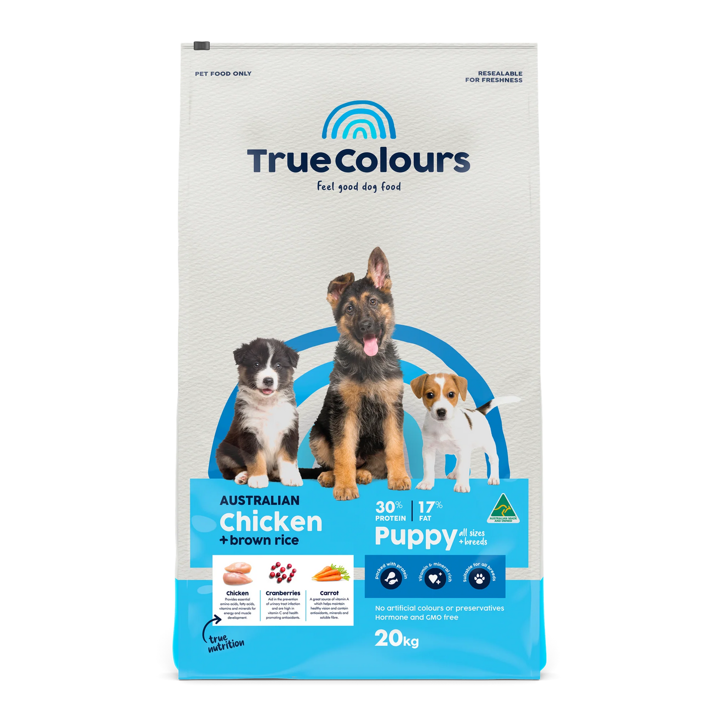 True Colours – Puppy – Australian Chicken + Brown Rice