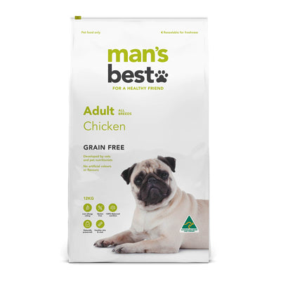Man’s Best – Adult Dog – GRAIN FREE – Chicken