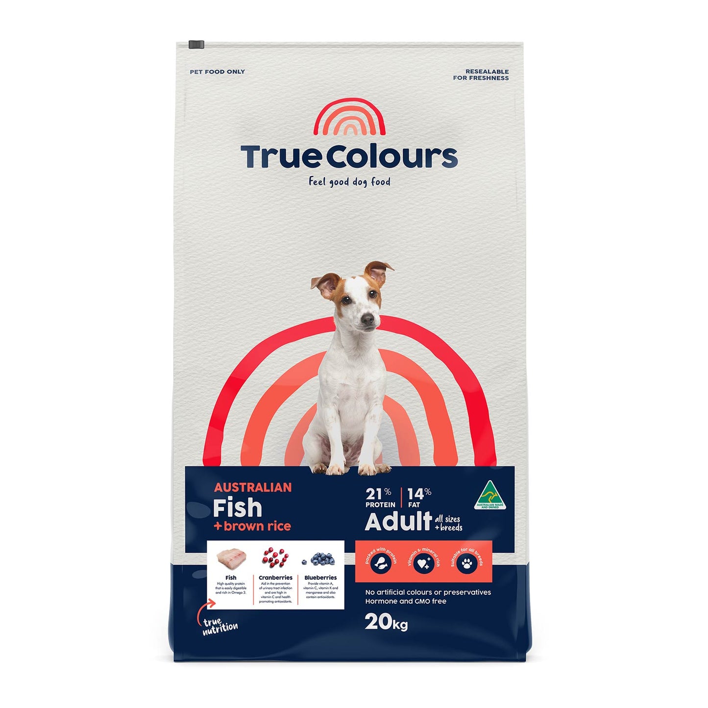 True Colours – Adult Dog – Australian Fish + Brown Rice