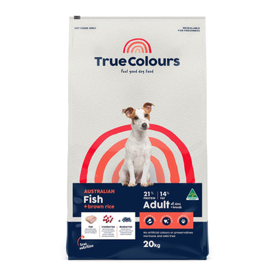 True Colours – Adult Dog – Australian Fish + Brown Rice