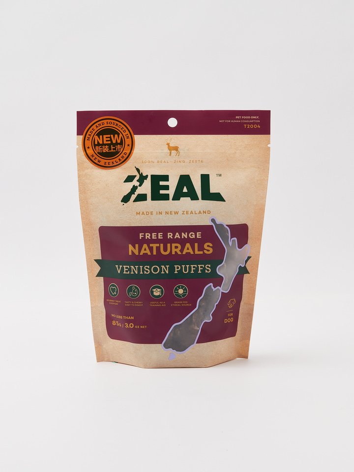 Zeal – Free Range Naturals – Venison Puffs
