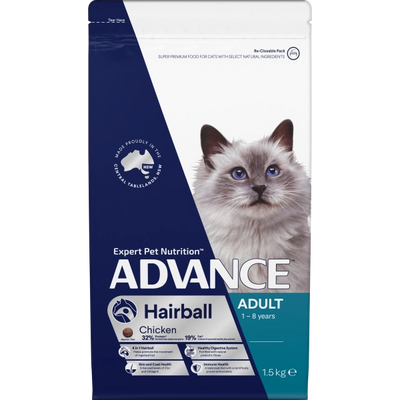 ADVANCE Adult Cat Hairball Chicken 1.5kg
