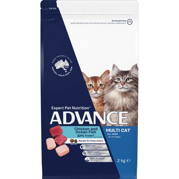 ADVANCE Adult Multi-Cat Chicken & Ocean Fish 2kg