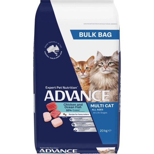 ADVANCE Adult Multi-Cat Chicken & Ocean Fish 20kg
