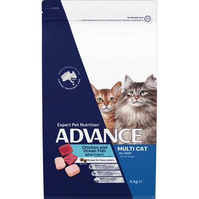 ADVANCE Adult Multi-Cat Chicken & Ocean Fish 4kg