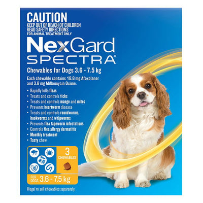NexGard Spectra 3.6–7.5 kg